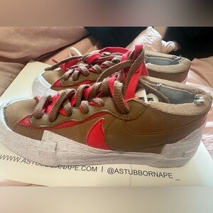 Nike sacai X Blazer Low “British tan”